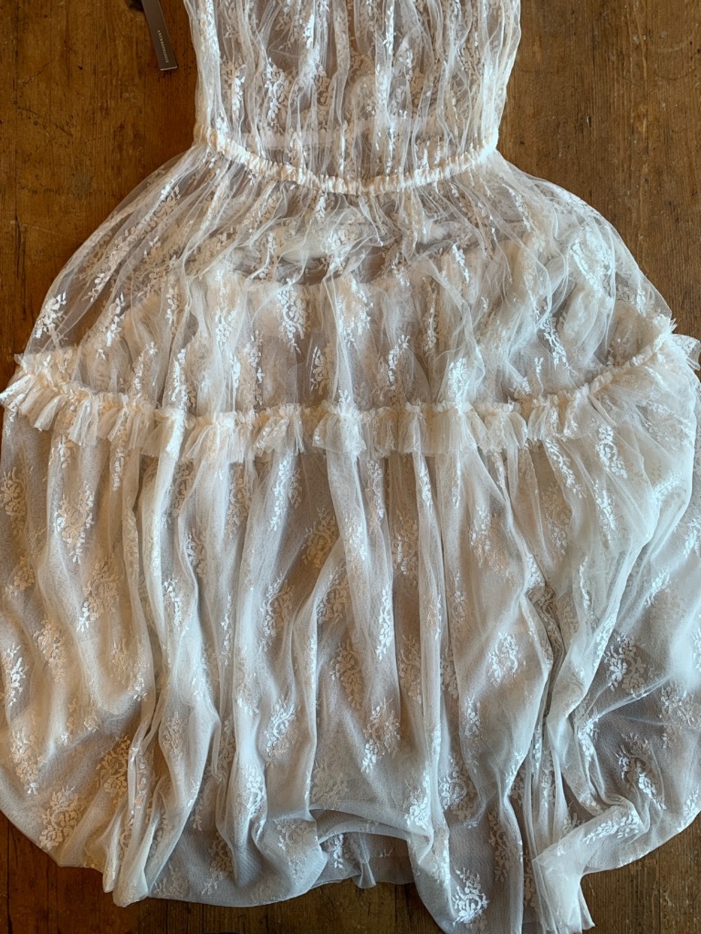Anthropologie Let Me Be  Ivory Lace Maxi Dress - Picture 15 of 16